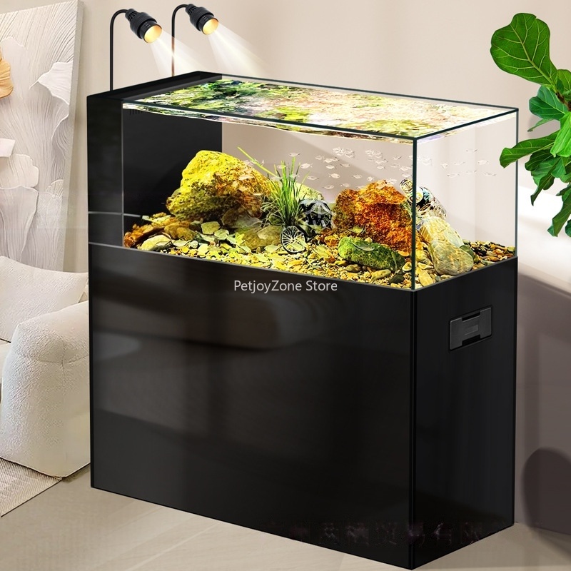 Planted Aquarium Aquascape - 2026 ミニマリストリムレス水槽キャビネット 超透明ガラス アクアスケーピング ストリームプランテッド バイオトープ