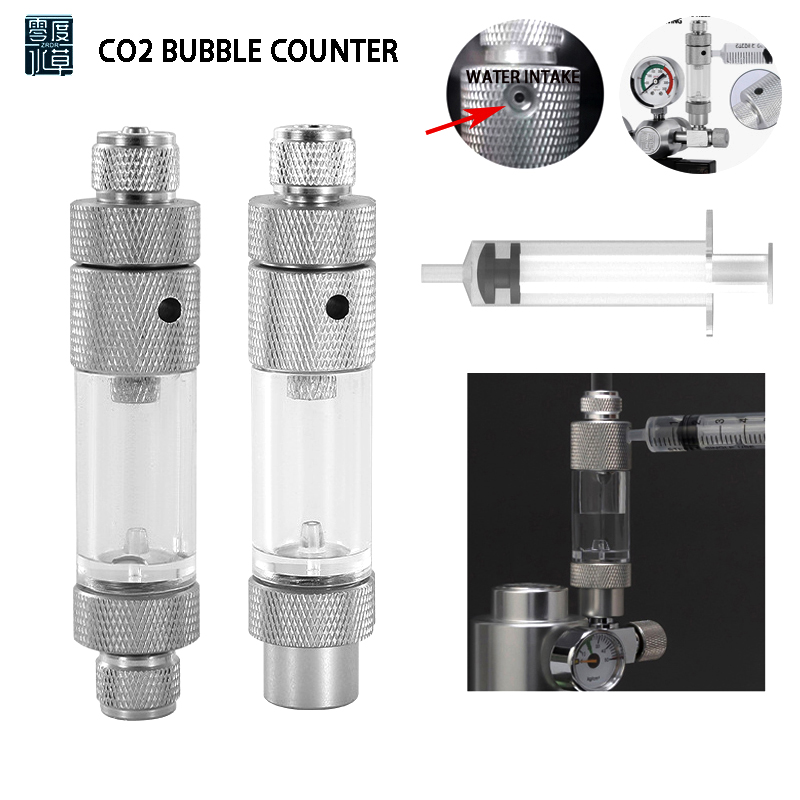 Planted Aquarium Co2 - 水槽用CO2バブルメーター注水式CO2レギュレーター発生器反応システム水槽CO2機器アクセサリー