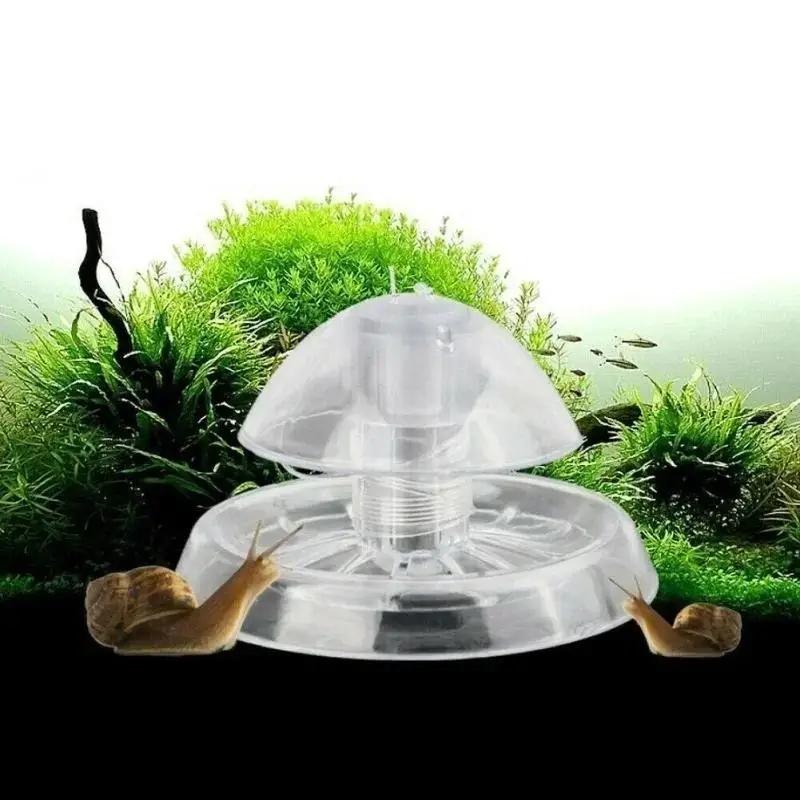 Aquarium Planted Fish Tank - 2026年新発売 6/8CM 透明プラスチック製カタツムリ捕獲器 水槽害虫駆除ボックス 魚タンク 水草タンク清掃除去ツール用品
