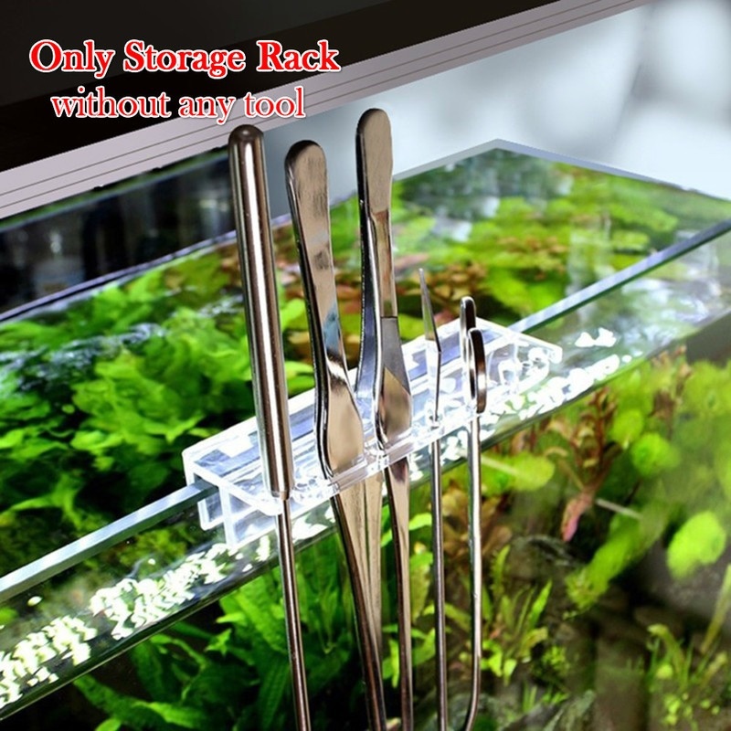 Aquarium Plant Order - 水族館の植物ツールホルダー,新しい1ピース,ピンセット用のアクリル収納ブラケット,スクレーパー,水槽洗浄ツールホルダー