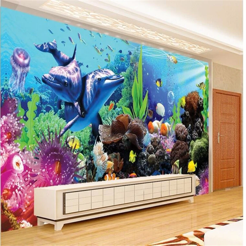 Planted Aquarium Wallpaper - beibehang カスタムテレオ熱帯魚水槽写真 3d 壁壁画壁紙壁用 3 d