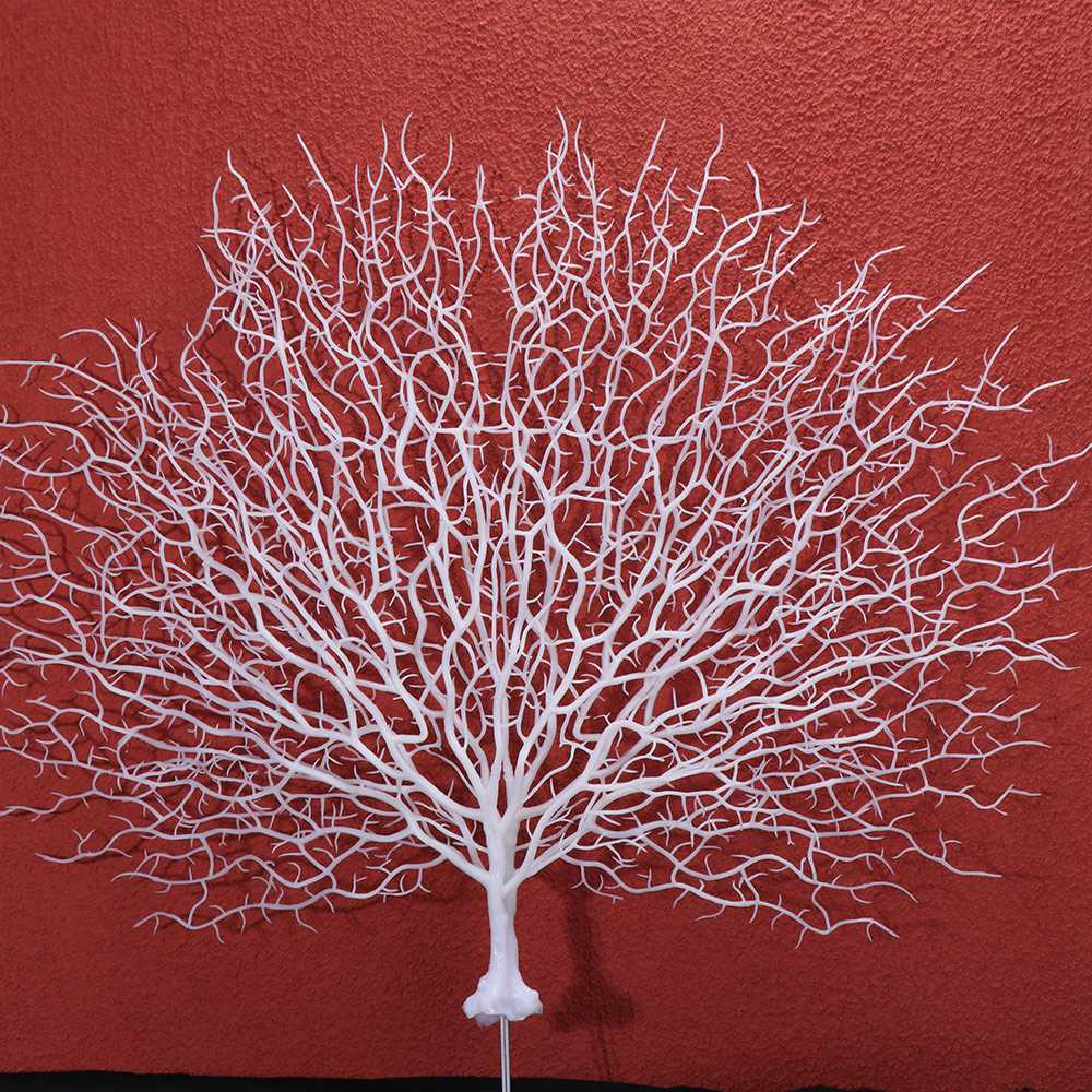 Aquarium Planted Tree - 人工水槽用海植物シミュレーション 人工プラスチック製海の幹の枝 コーラルの枝 海の木 ピーコックツリー