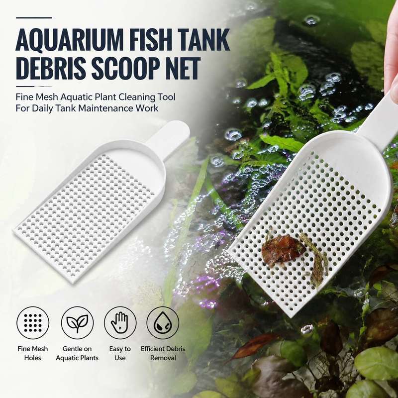Planted Aquarium Tools - 水槽用ゴミ取りネット、細かい網目、水草清掃ツール、毎日の水槽メンテナンス作業用