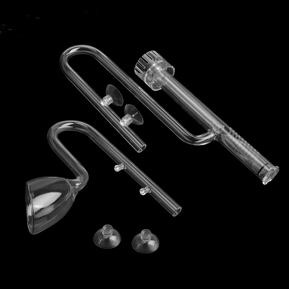 Aquarium Lily Pipe - 回転とスキマーを備えたガラスパイプ13mm,17mm,水族館フィルター