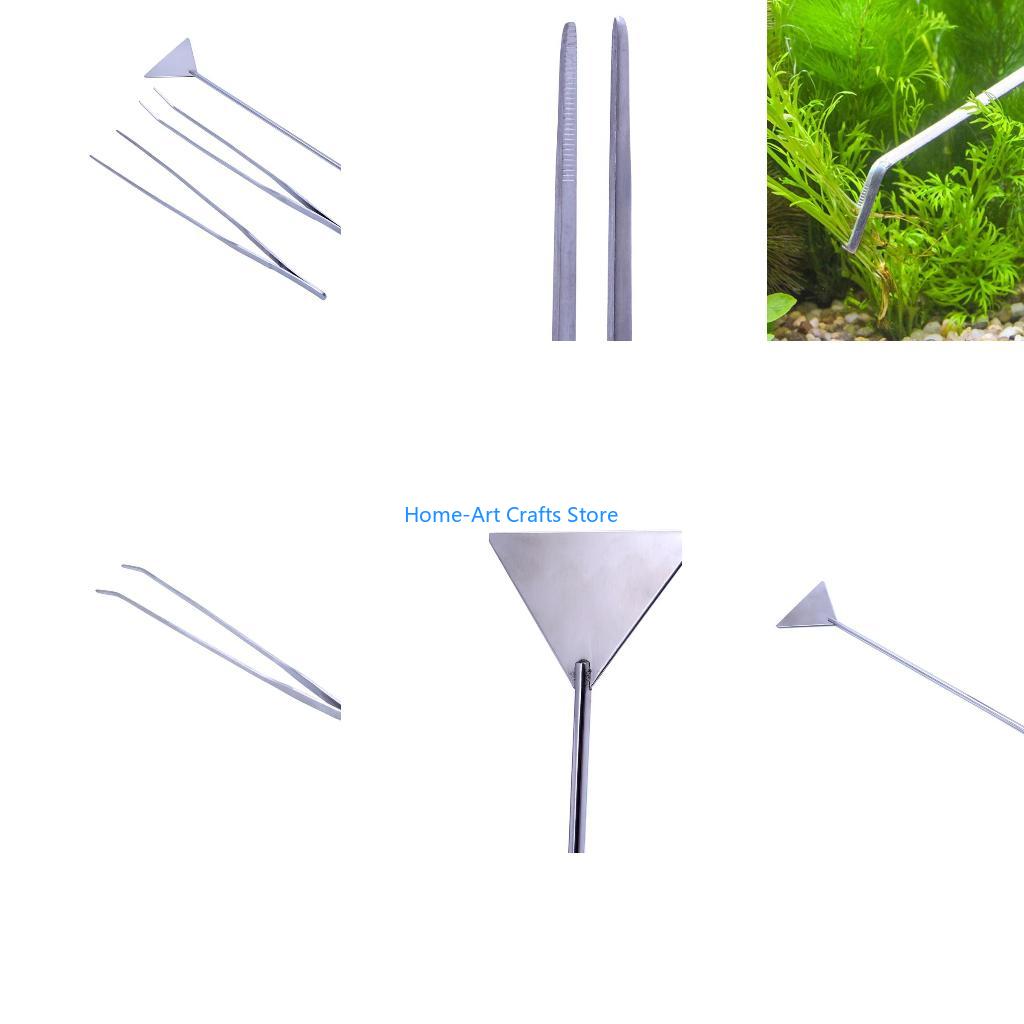 Planted Aquarium Aquascape - Y3NA 3 ピース水族館ツールキットステンレス鋼ピンセットヘラ多機能ツール魚や水生植物用