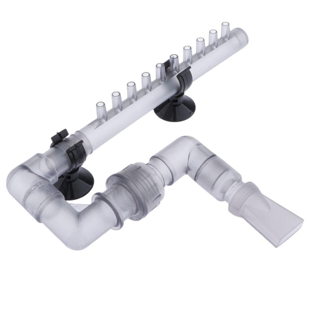Planted Aquarium Aquascape - 水槽用流入・流出パイプ 12/16mm プラスチック製流出ノズル 水草水槽用アクセサリー