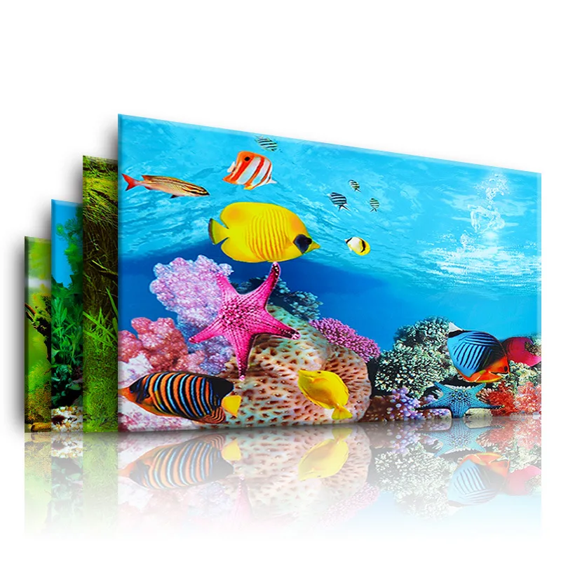 水族館の背景装飾ステッカー水槽風景ステッカーポスターの背景水 - Planted Aquarium Wallpaper のレビューと価格