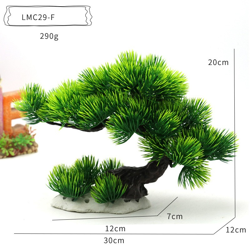 プラスチック製水草水槽飾りシミュレーション植物水槽造園装飾花 - Aquarium Planted Tree のレビューと価格