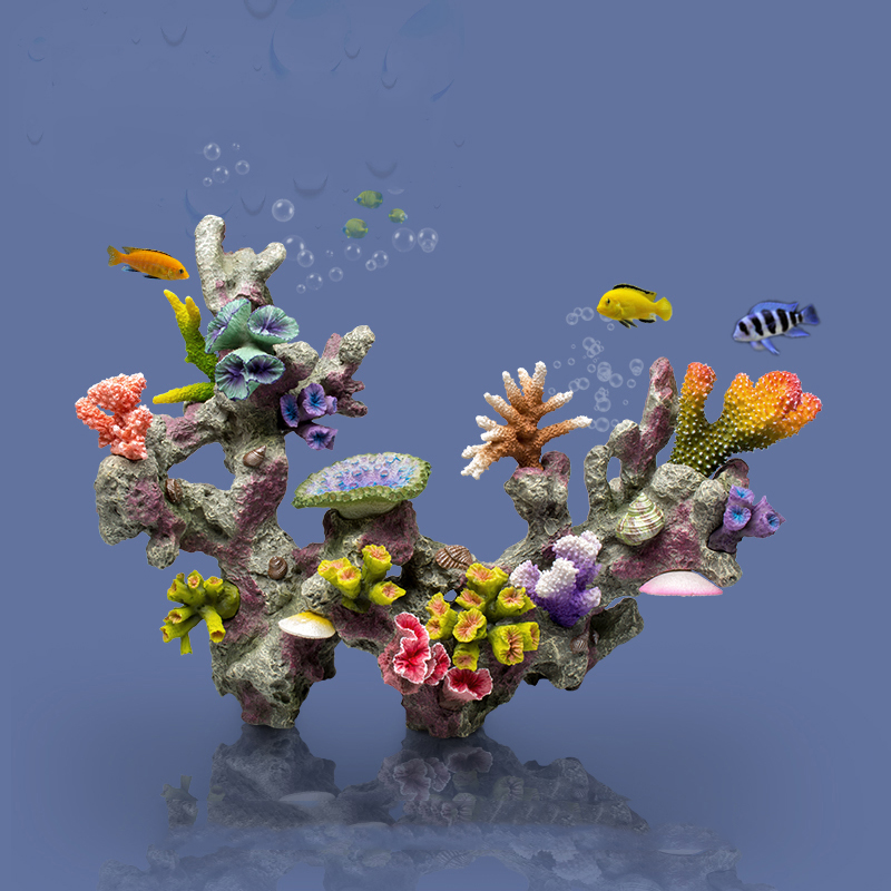 ベトタフィッシュボウルの装飾品大きな珊瑚リーフストーン島ペッ - Planted Aquarium Betta のレビューと価格