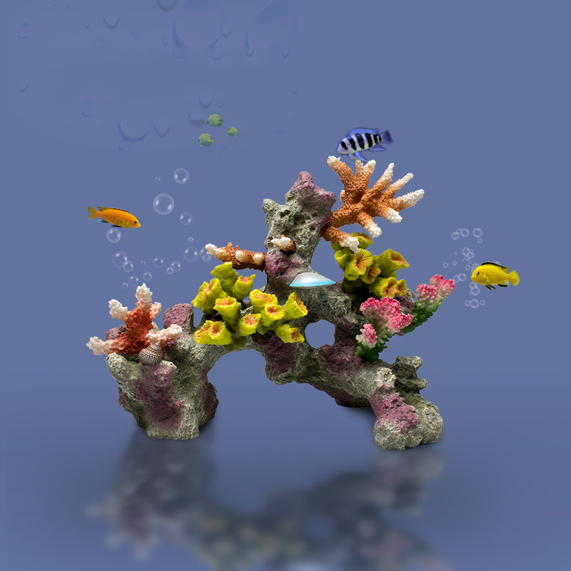 ベトタフィッシュボウルの装飾品大きな珊瑚リーフストーン島ペッ - Planted Aquarium Betta のレビューと価格