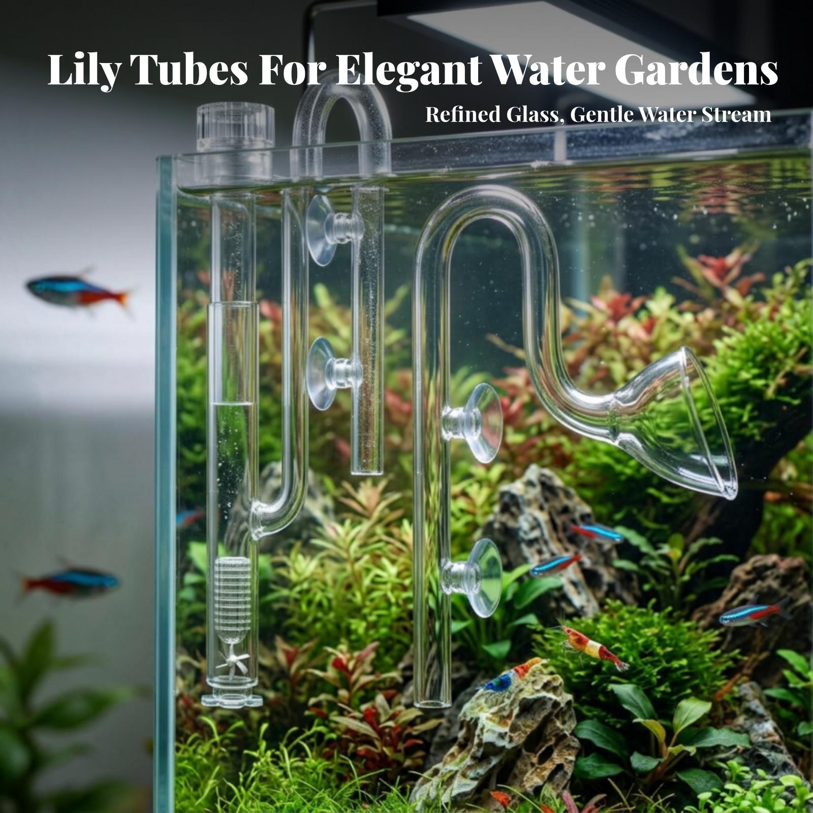 水槽フィルターの吸水口と排水口用透明リリーパイプセット、アク - Aquarium Lily Pipe のレビューと価格