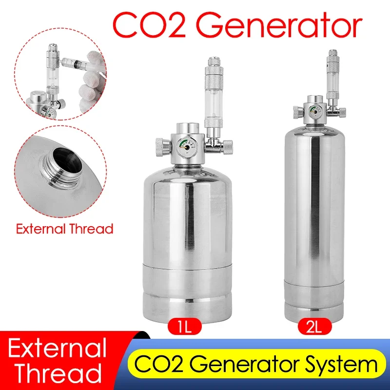 Co2ジェネレーターシステムキット、カーボンディナーヘリック - Planted Aquarium Tank Kit のレビューと価格
