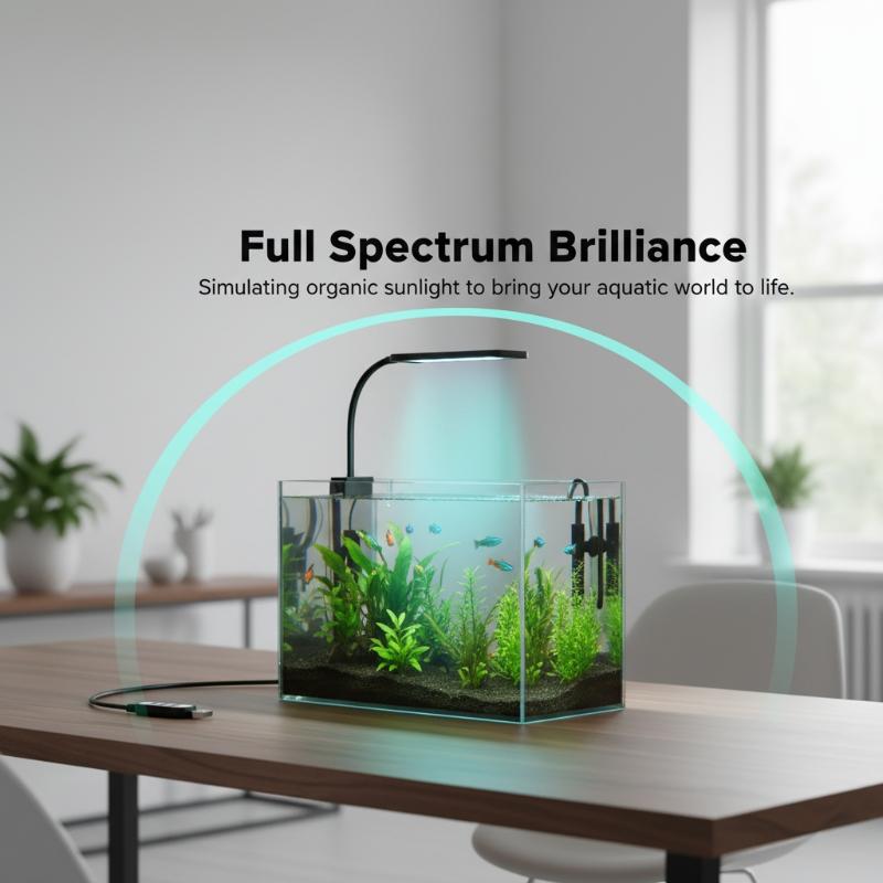 USB水槽クリップライトフレキシブルネックフルスペクトルLE - Aquarium Planted Fish Tank のレビューと価格