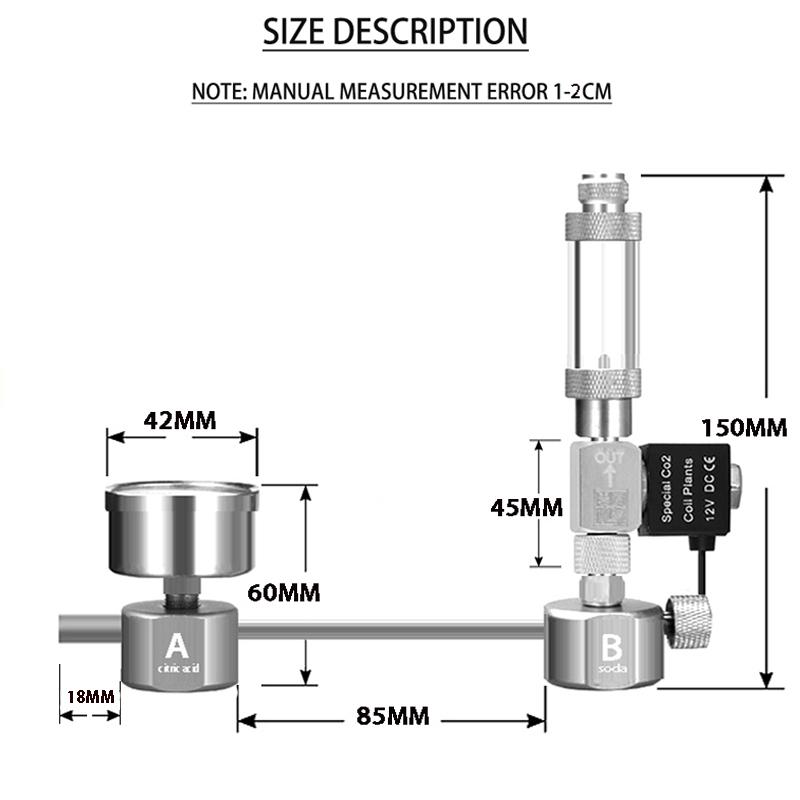 水槽DIY CO2発生器システムキット CO2発生器、ソレノ - Aquarium Plant Order のレビューと価格