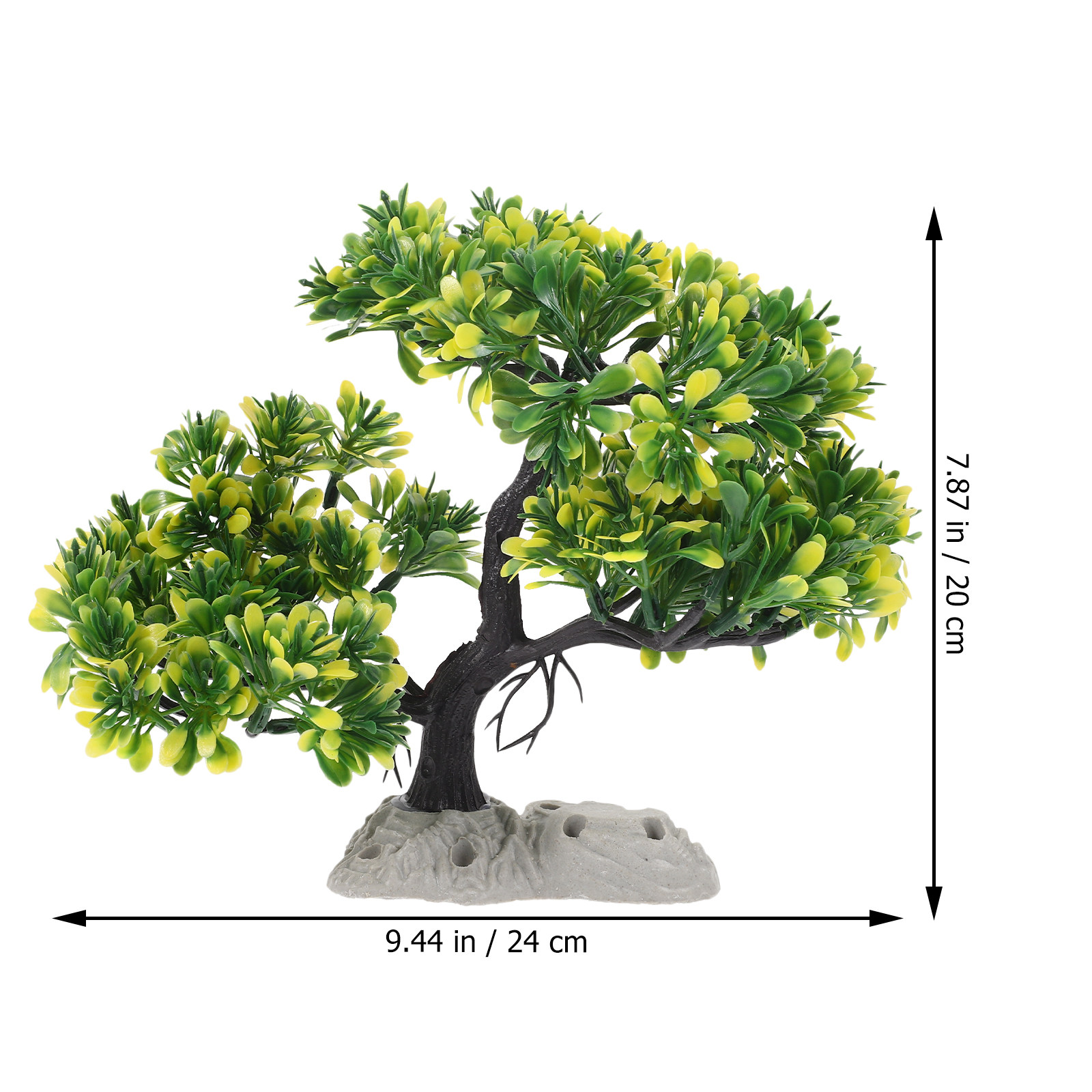 リアルな松の木の水槽装飾、プラスチック製の水槽用植物、爬虫類 - Aquarium Planted Tree のレビューと価格