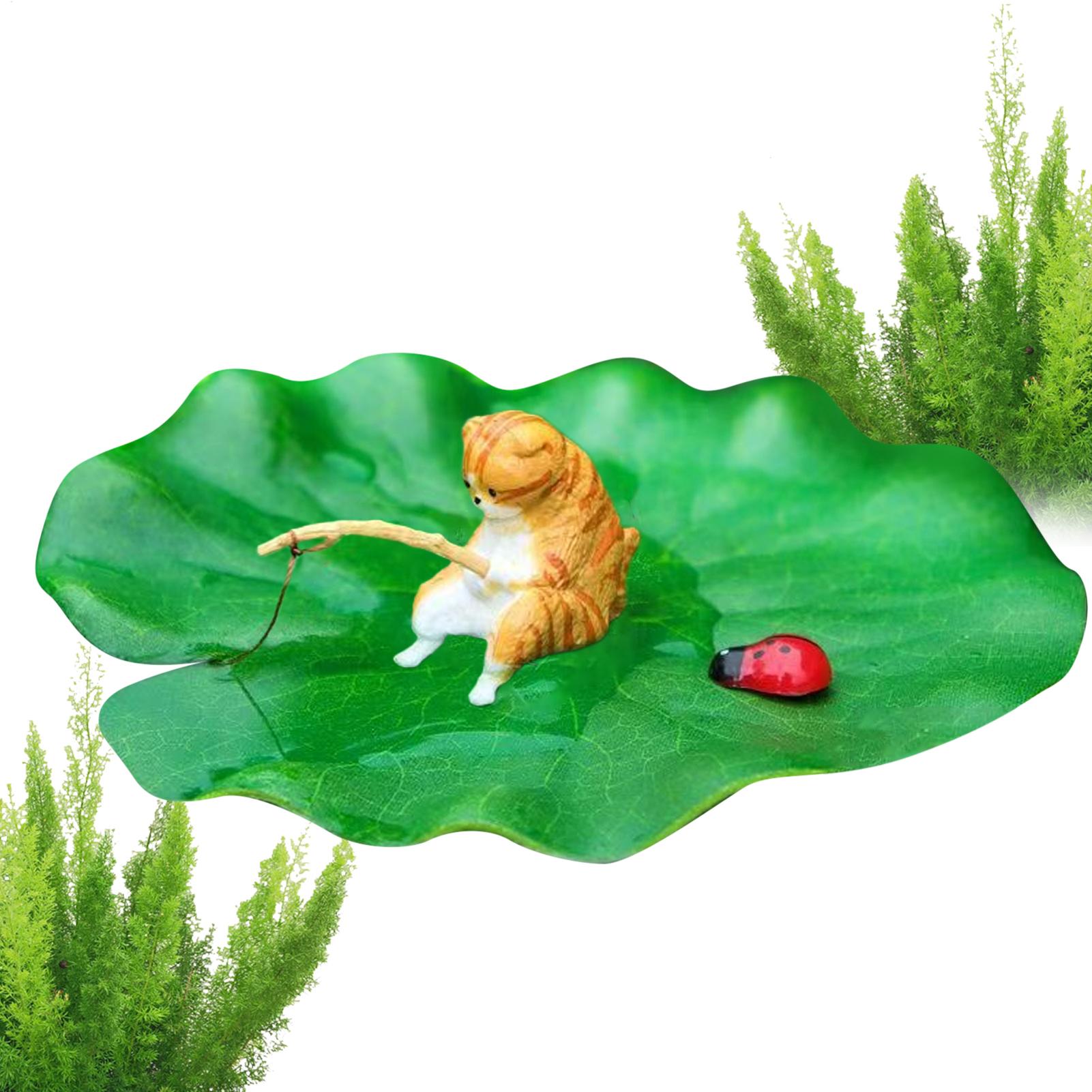 ミニフローティングキャットフィッシング蓮の葉水槽モデル装飾樹 - Aquarium Planted Tree のレビューと価格