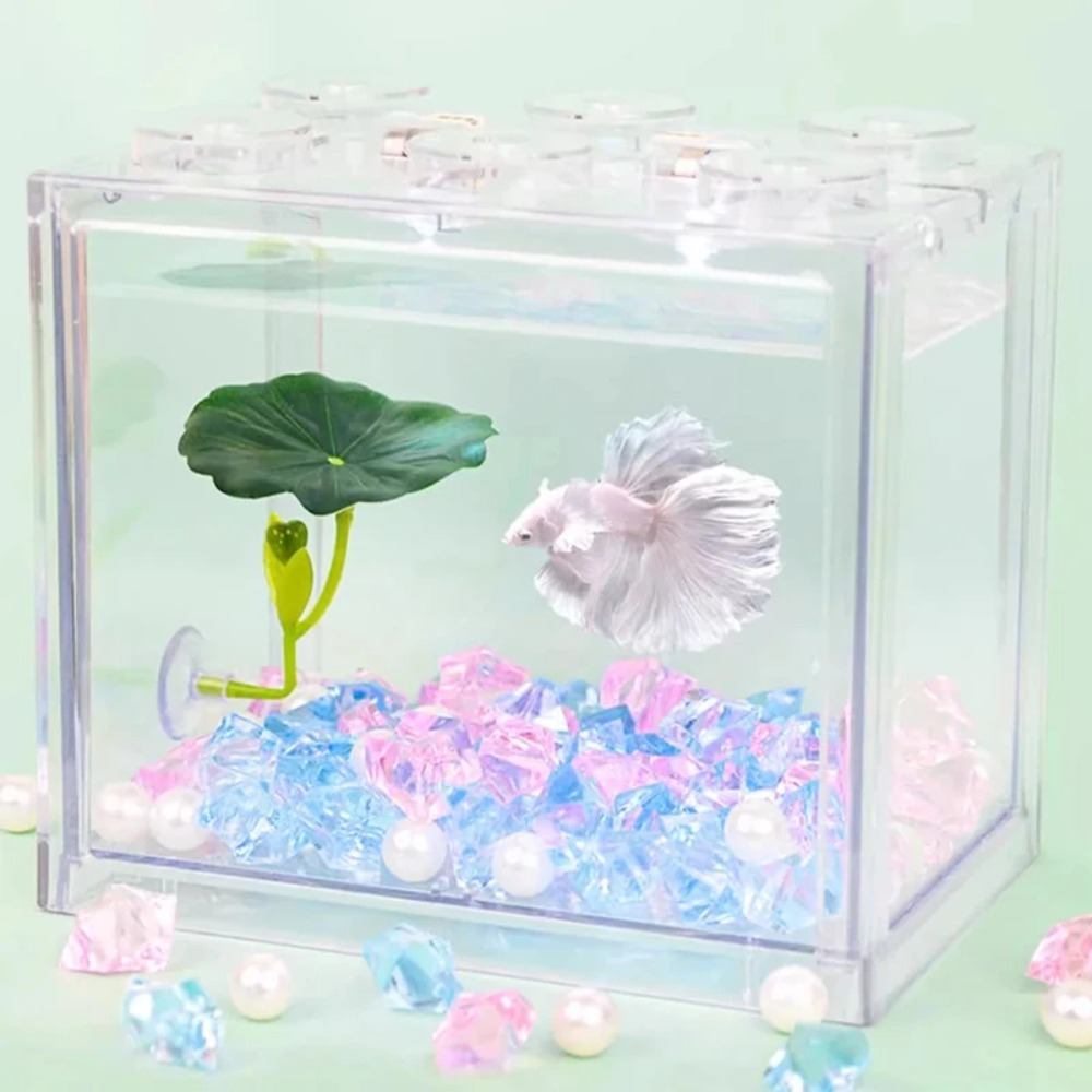 1個入りグリーンリーフベタフィッシュハンモック、ストレス軽減 - Planted Aquarium Betta のレビューと価格