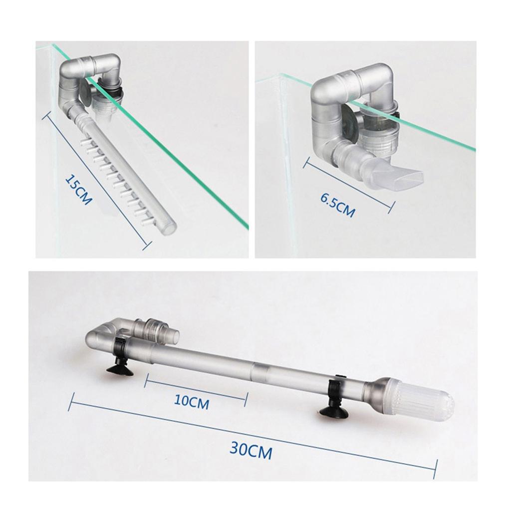 水槽用流入・流出パイプ 12/16mm プラスチック製流出ノ - Planted Aquarium Aquascape のレビューと価格
