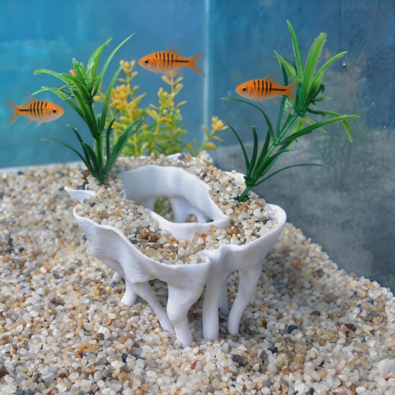 3Dプリントされた木の根の形をした水槽用植物、植木鉢も水槽の - Aquarium Planted Tree のレビューと価格