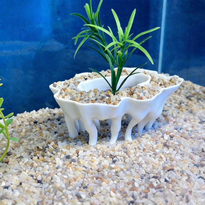 3Dプリントされた木の根の形をした水槽用植物、植木鉢も水槽の - Aquarium Planted Tree のレビューと価格
