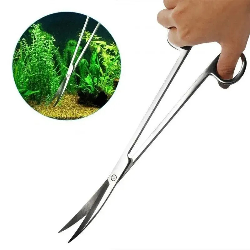 水族館はさみ、エクストラロングステンレススチールクリーニング - Planted Aquarium Tools のレビューと価格