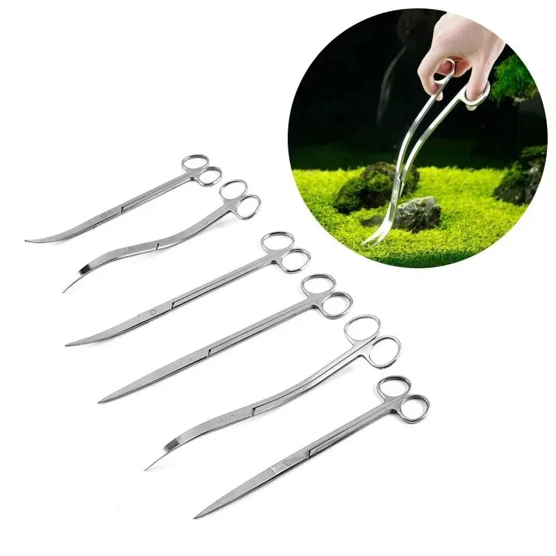 水族館はさみ、エクストラロングステンレススチールクリーニング - Planted Aquarium Tools のレビューと価格