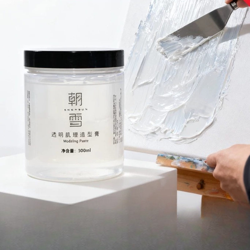 500g 透明砂入りモデリングペースト ファインテクスチャー - Aquarium Sand White のレビューと価格